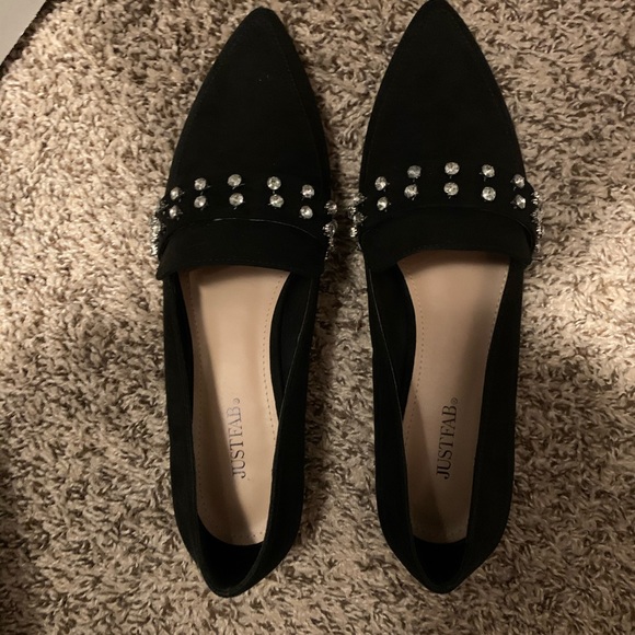 Shoes Justfab Studded Loafers Poshmark